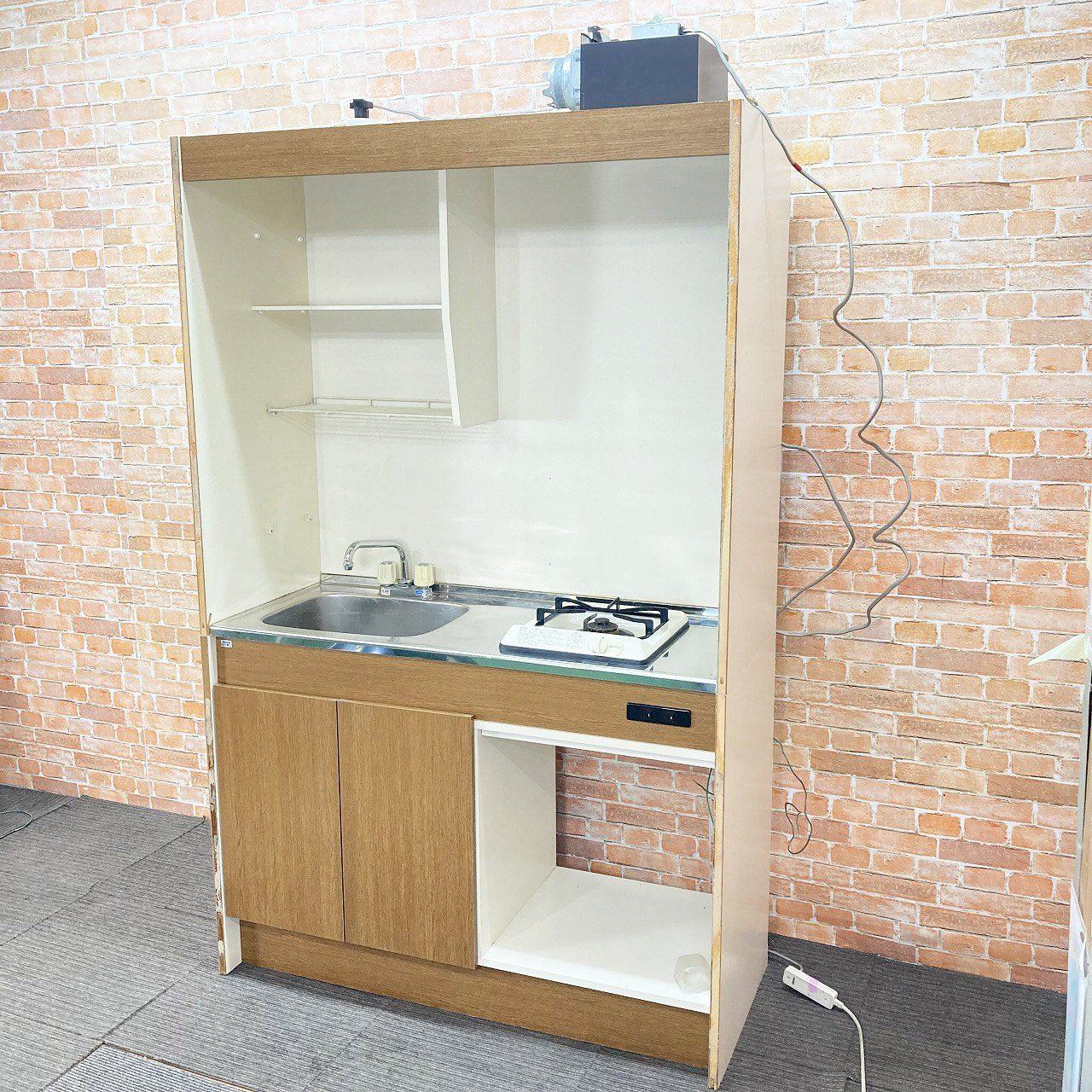 品 松下電工 ミニキッチン マイキッチン キッチンユニット 流し台 調理台一体型 幅120cm 1200mm 7J