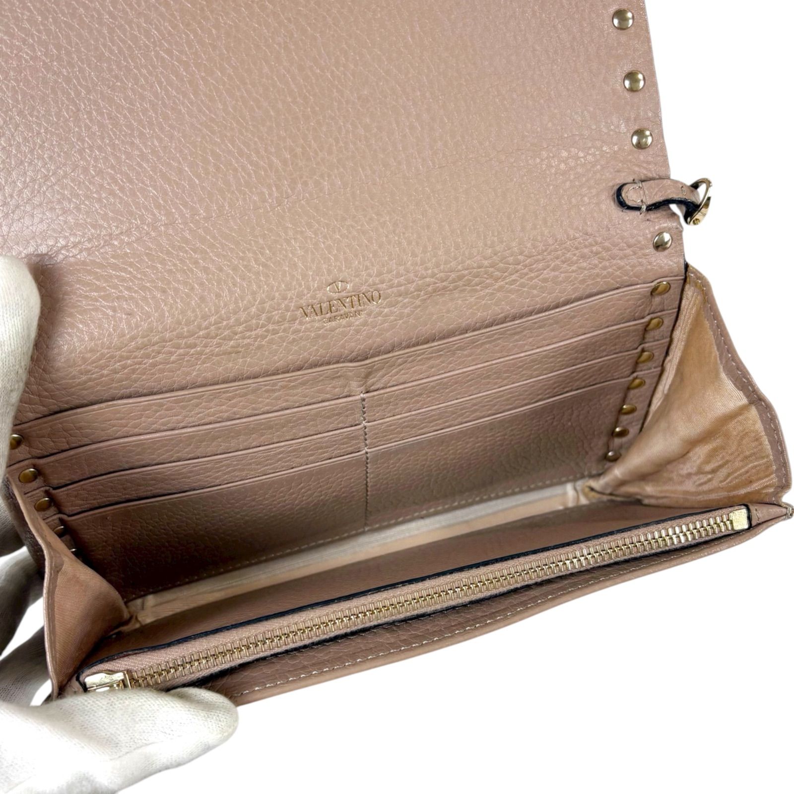 VALENTINO GARAVANI チェーンウォレット ミニショルダーバッグ ロック 