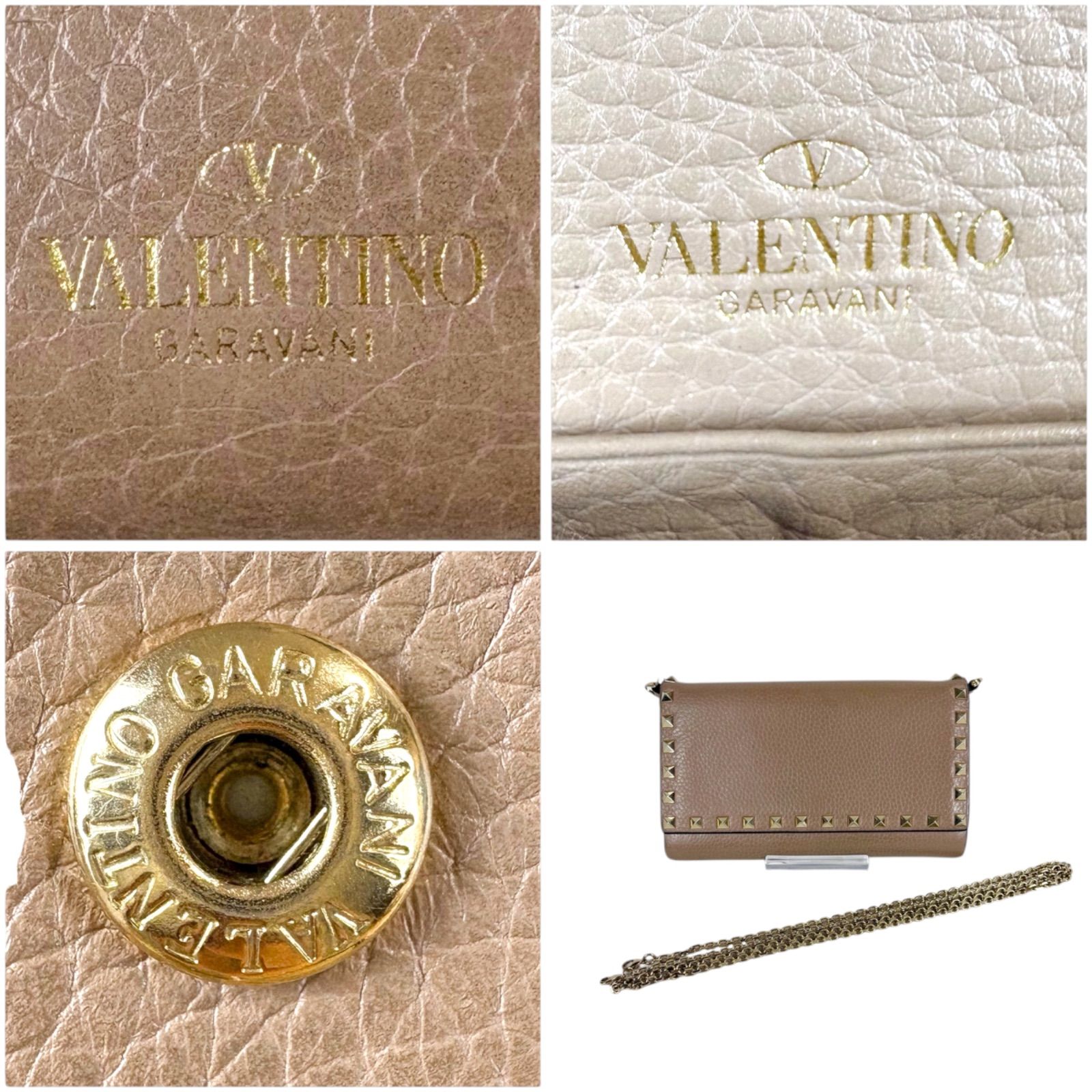 VALENTINO GARAVANI チェーンウォレット ミニショルダーバッグ ロック 