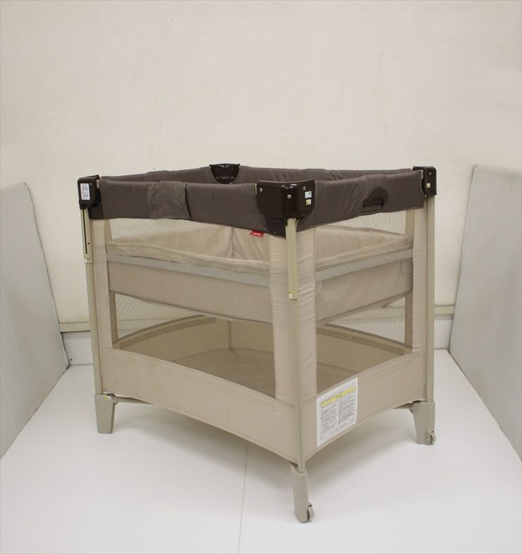 ☆状態良い☆ アップリカ ココネルエアー ベビーベッド ココア 清掃