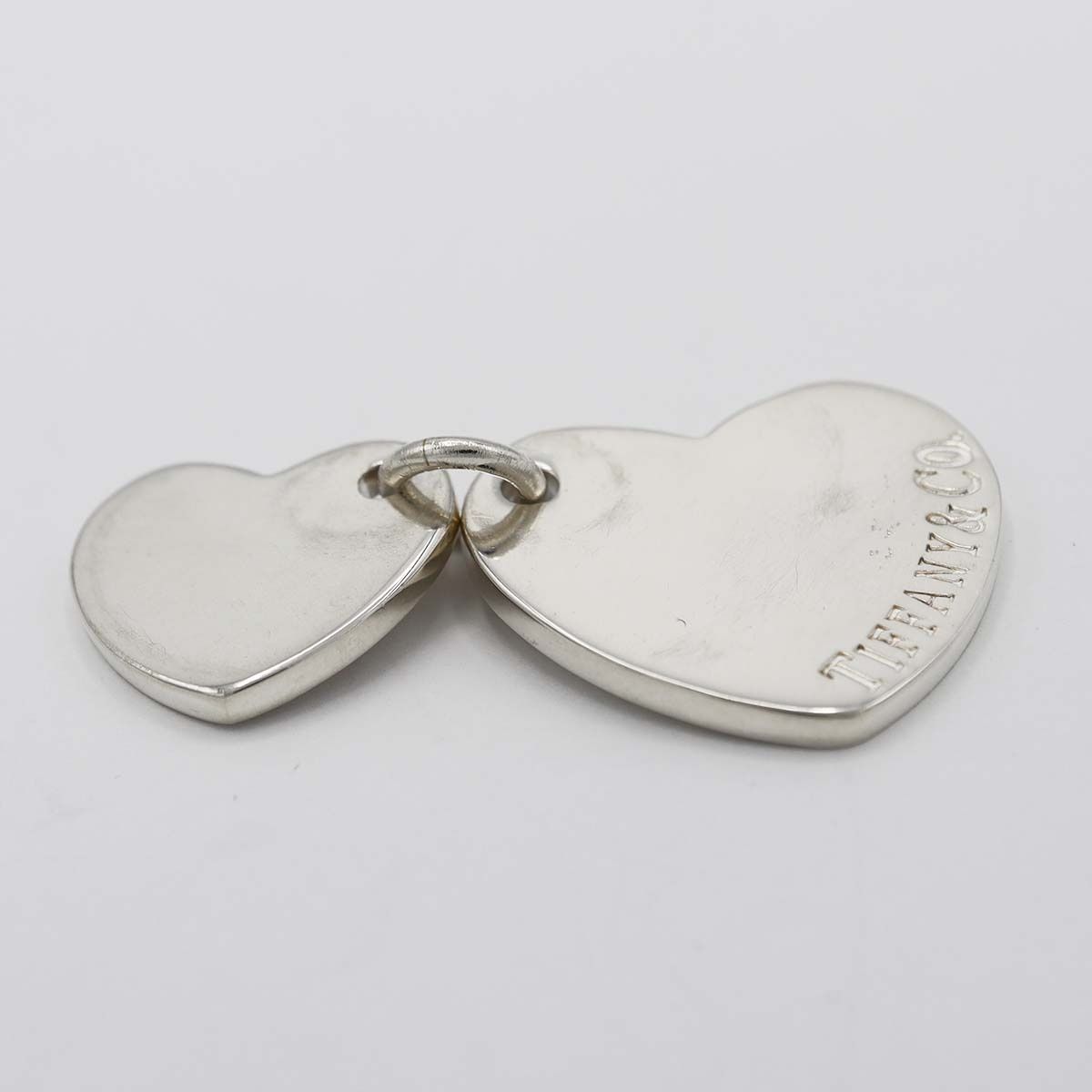 ティファニー ダブルハート ネックレス SV925 美品 美品】約42cm ティファニー リターントゥ ダブルハートネックレスSV925