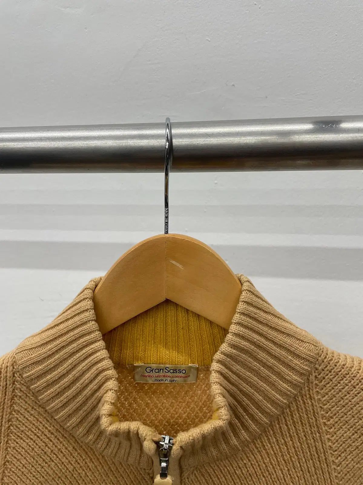 110 イタリア グランサッソ ウール カシミア ニット