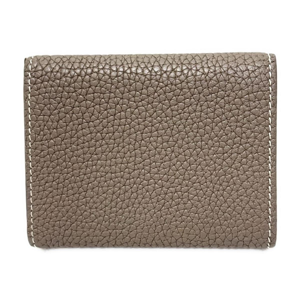 ボナベンチャー グレー レザー 三つ折り財布 【楽天市場