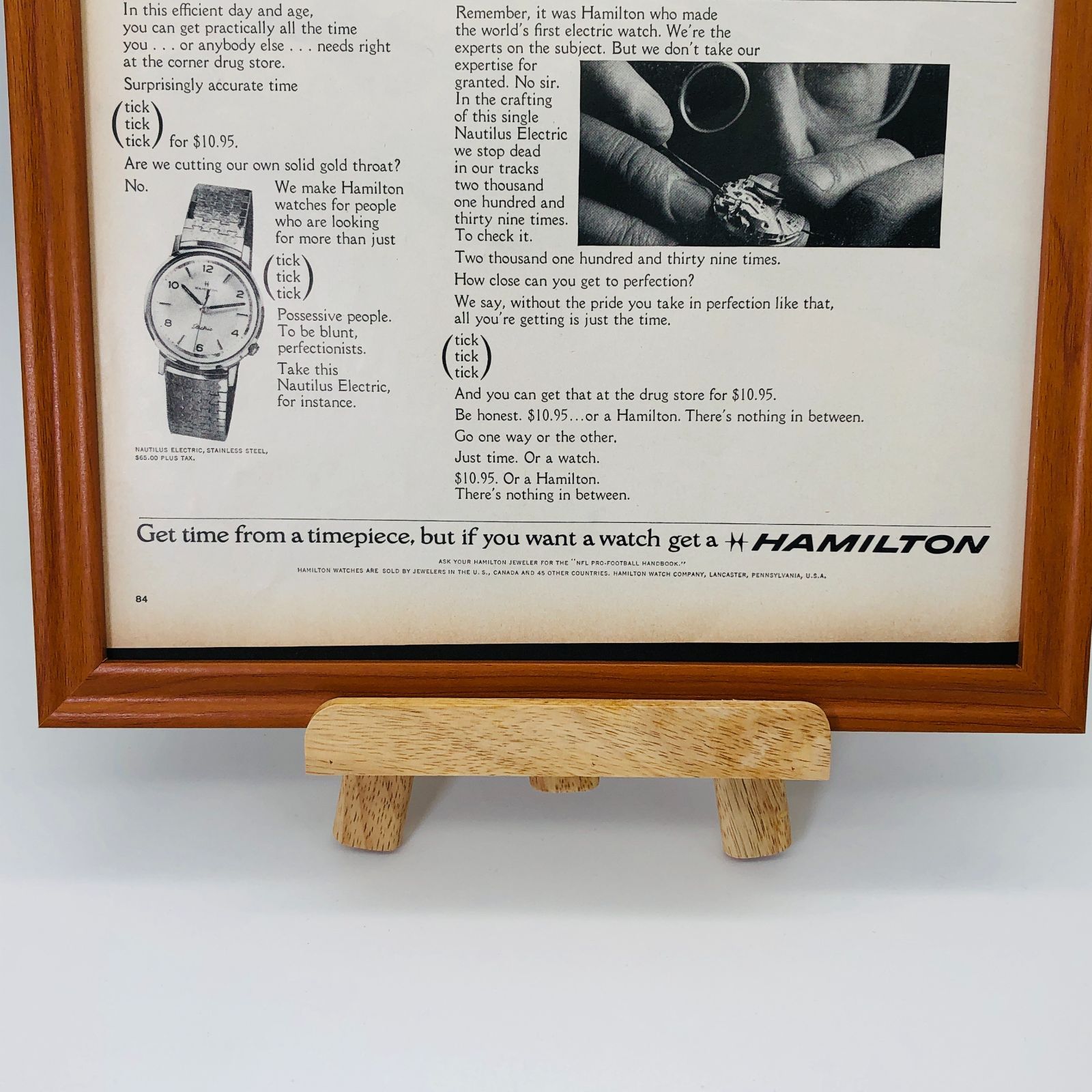 希少品！ HAMILTON ハミルトン ビンテージ アンティーク ポスター 広告