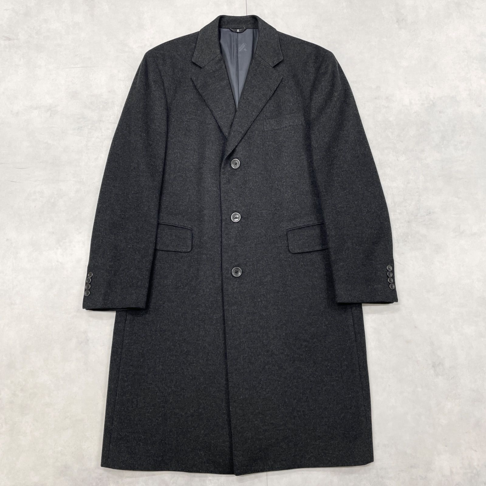 LANVIN COLLECTION ランバン チェスターコート ロング シングル カシミヤ グレー メンズ 52
