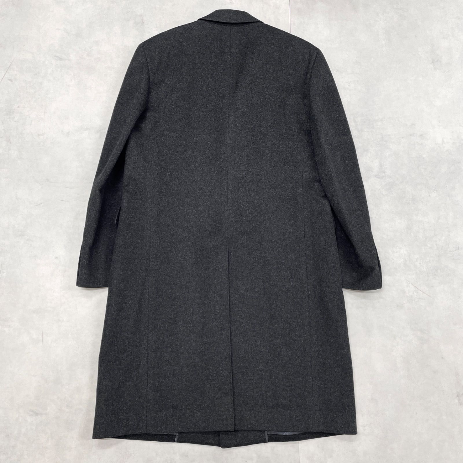 LANVIN COLLECTION ランバン チェスターコート ロング シングル カシミヤ グレー メンズ 52