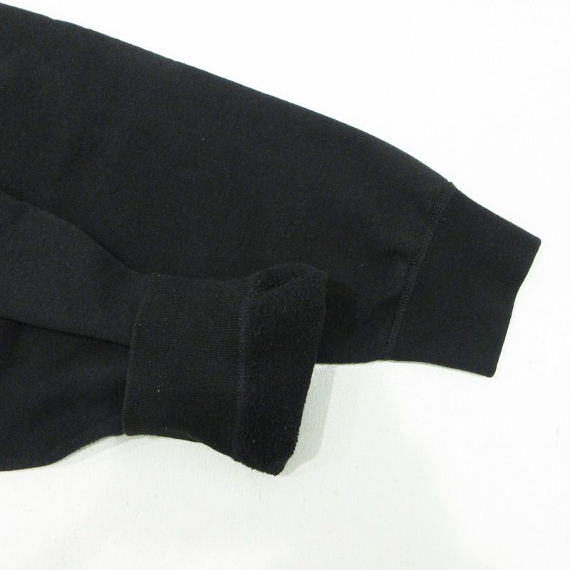 ロゴ刺繍長袖スウェットシャツ 裏起毛