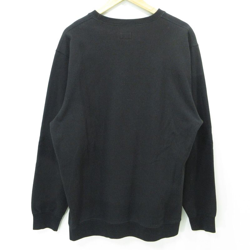 三重本店 NOAH ノア ロゴ刺繍長袖スウェットシャツ 裏起毛 22-070-122-0065-3-0 ブラック サイズ XL 103