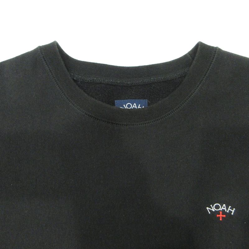  NOAH ノア ロゴ刺繍長袖スウェットシャツ 裏起毛 22 070 122 0065 3 0 ブラック サイズ XL 103 その他 メンズ