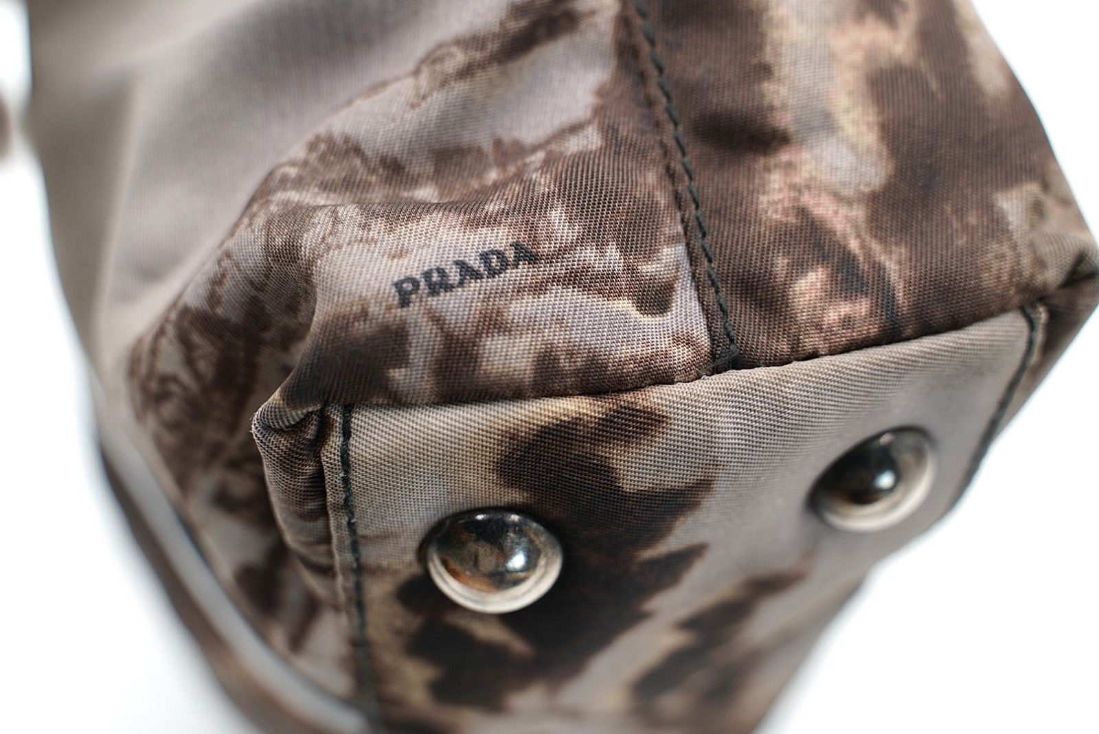 PRADA ２way ハンドバッグ ナイロン 風景画 DECORATOM_COM_BR