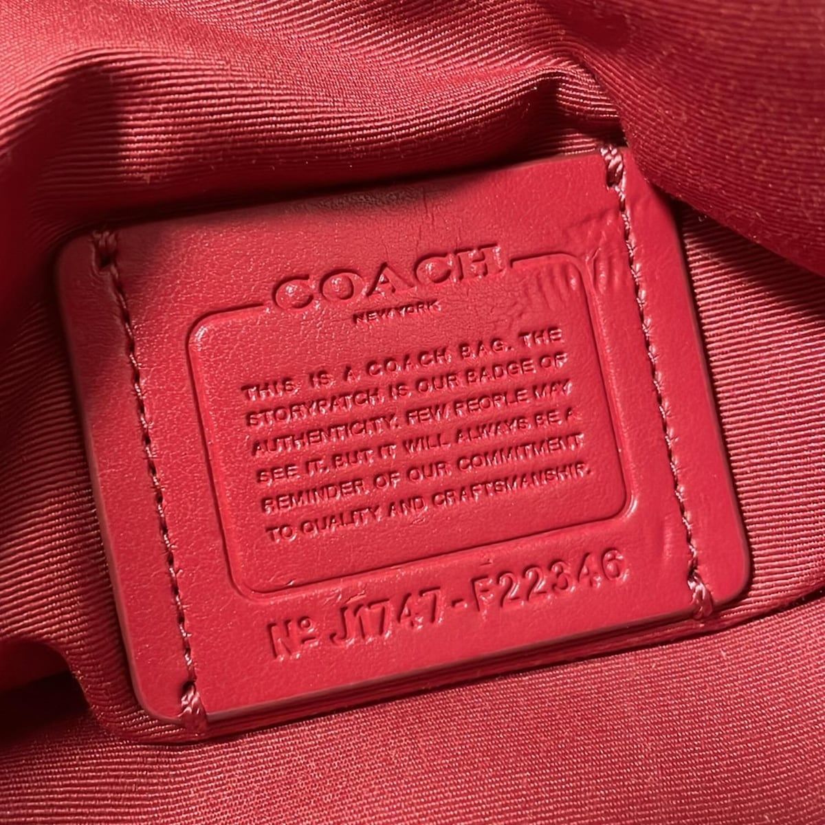 COACH コーチ ショルダーバッグ ナイロン クロスボディー F22346 レッド DECORATOM_COM_BR