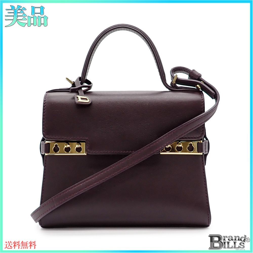 デルヴォー タンペート スモール ハンドバッグ ショルダーバッグ 2way ジョイカーフ プラム