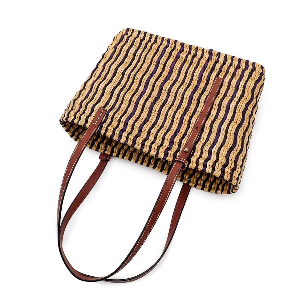 ロエベ スクエア バスケットバッグ かごバッグ トートバッグ ラフィア カーフスキン ナチュラル ネイビー ピーカン