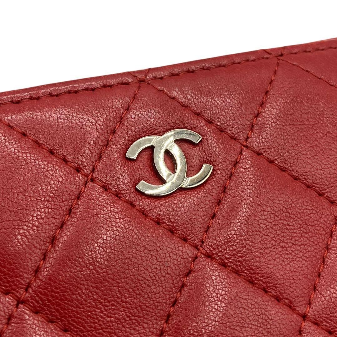  シャネル マトラッセ ラムスキン ポーチ ココマーク ポーチ バッグ