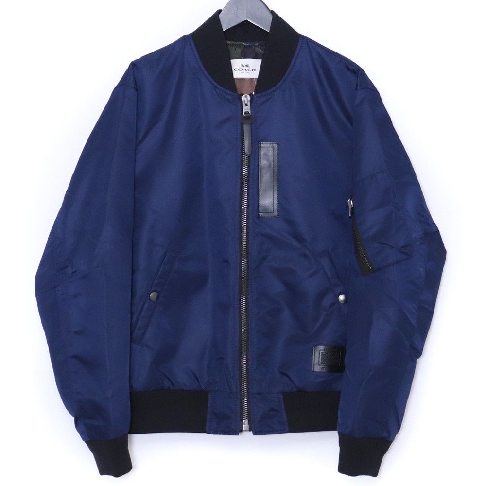 COACH フライトジャケット Mサイズ ネイビー F26795