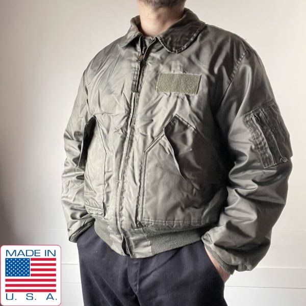 1992年製 実物 米軍 CWU-45 P フライトジャケット L アラミド トップガン マーヴェリック 90s アメリカ製 ミリタリー ジャケット ビンテージ D152