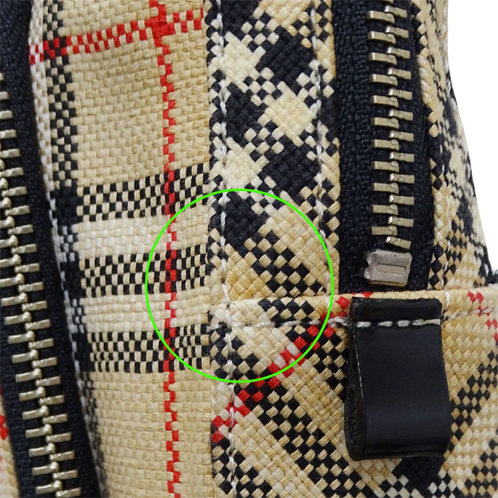 ベージュ チェック柄