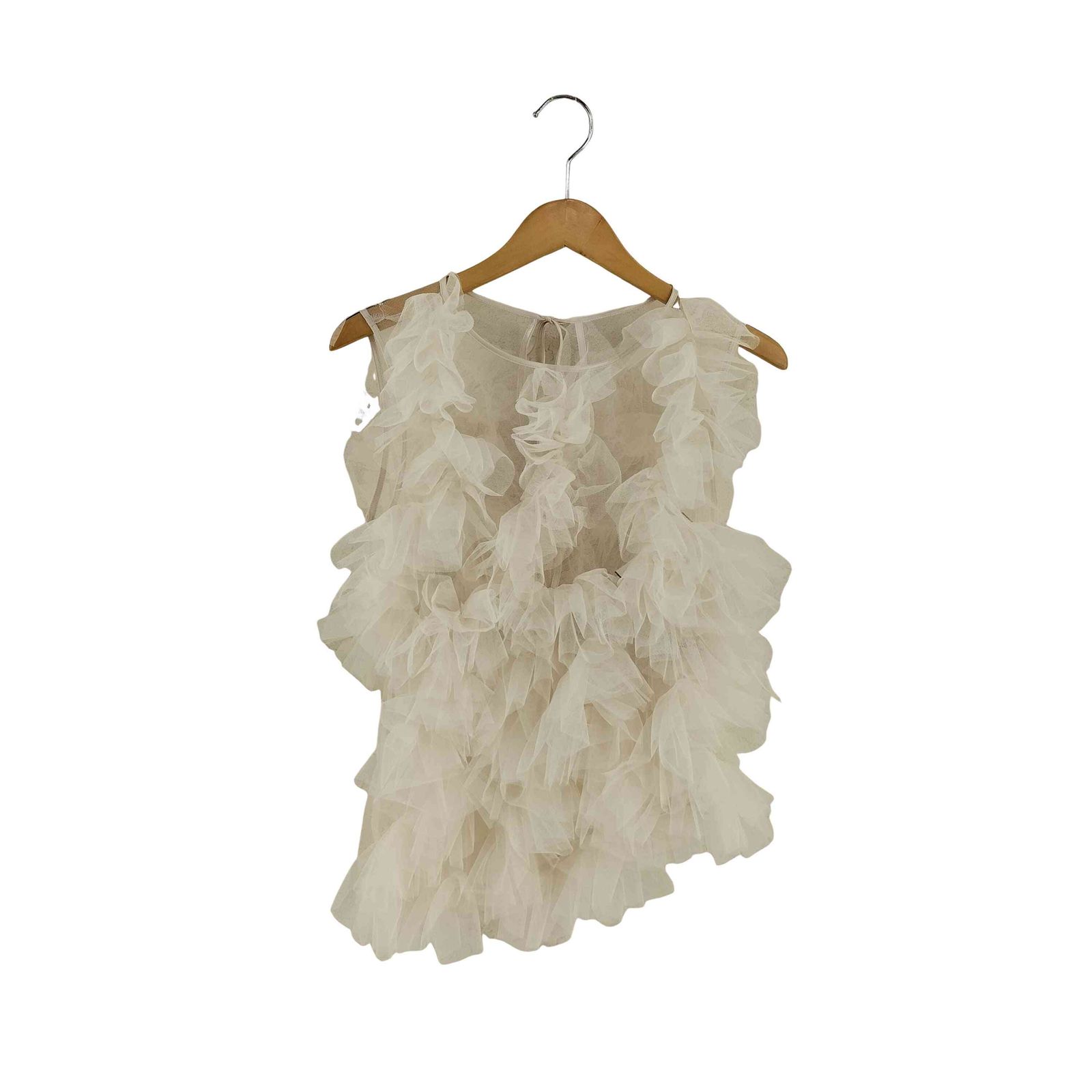 ユーズドフルギ 古着 NOTRE emor asymmetry tulle tops レディース