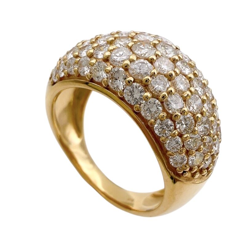 ダイヤモンドリング イエローゴールド K18YG ジュエリー