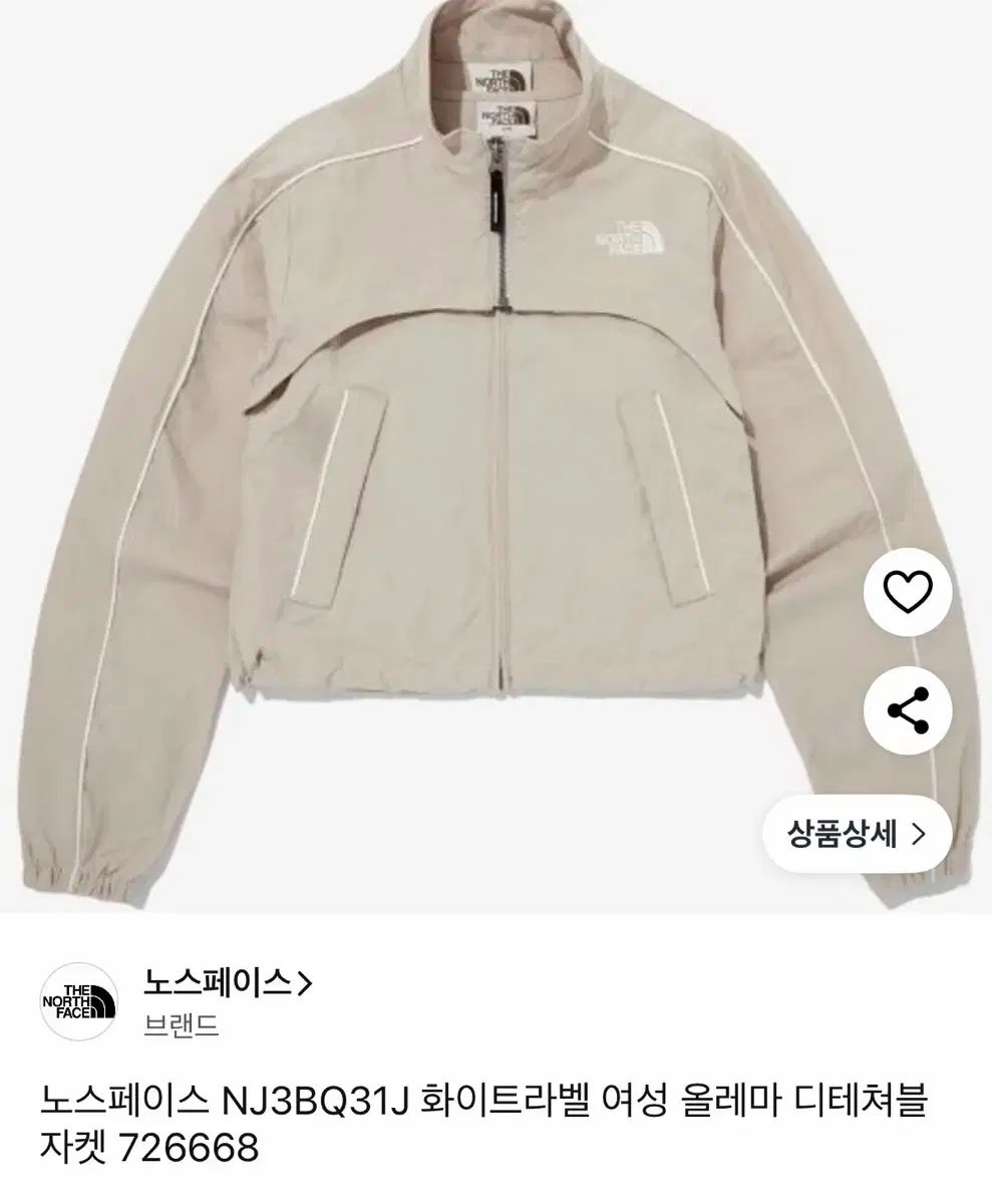 THE NORTH FACE ホワイトレーベル オレマ ディテール detachable ジャケット