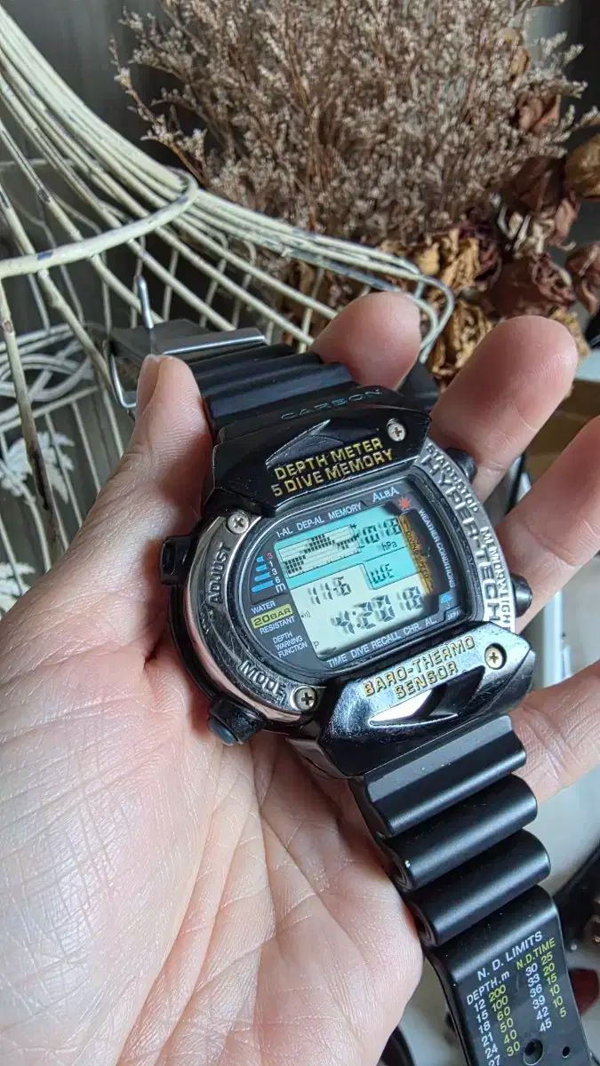 90年代セイコー ヴィンテージ アイテム デジタル アルバ ハイパーテック ダイバー 時計 20 BAR