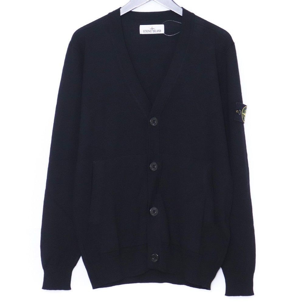 STONE ISLAND ワッペンパッチVネックウールカーディガン Mサイズ 