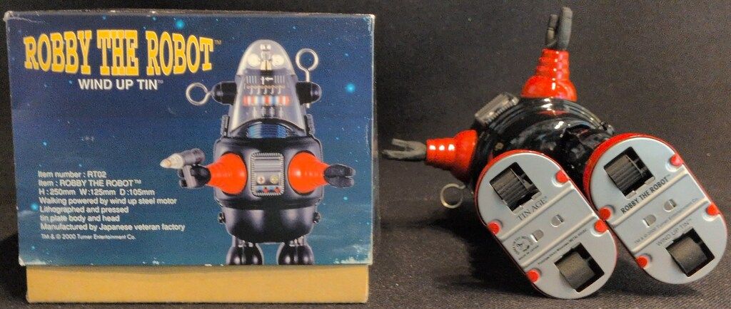  大阪ブリキ ROBBY THE ROBOT ゼンマイ 黒 その他 おもちゃ