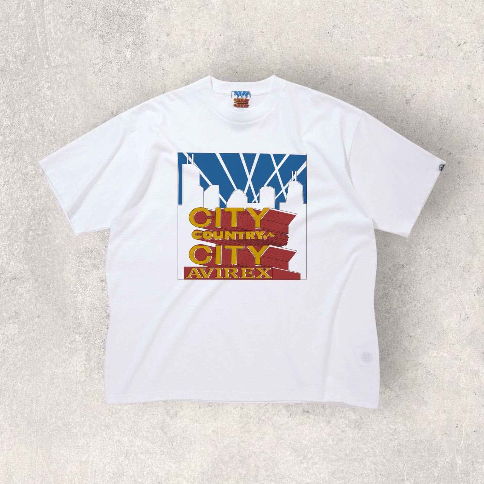 AVIREX × CITY COUNTRY CITY》SIGNATURE T-SHIRT WHITE