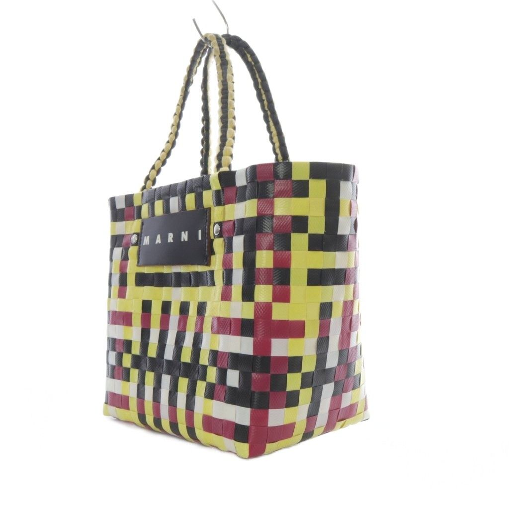 マルニ MARNI マーケット かごバッグ トートバッグ ハンドバッグ イエロー ブラック ボルドー YO19 DECORATOM_COM_BR