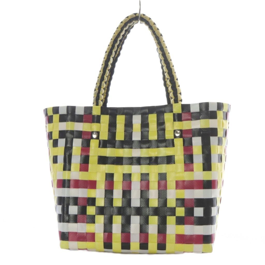 マルニ MARNI マーケット かごバッグ トートバッグ ハンドバッグ イエロー ブラック ボルドー YO19