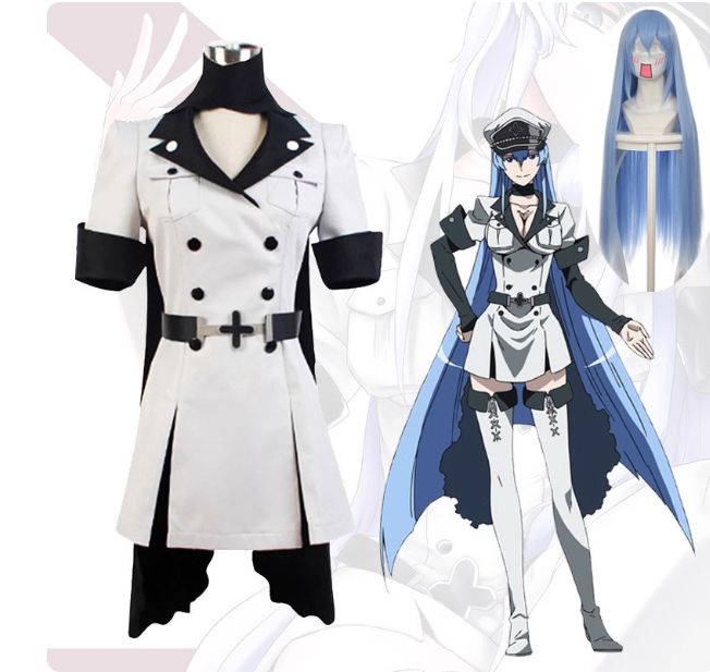 アカメが斬る! エスデス コスプレ衣装 フルセット - 制服 - 帽子 付き