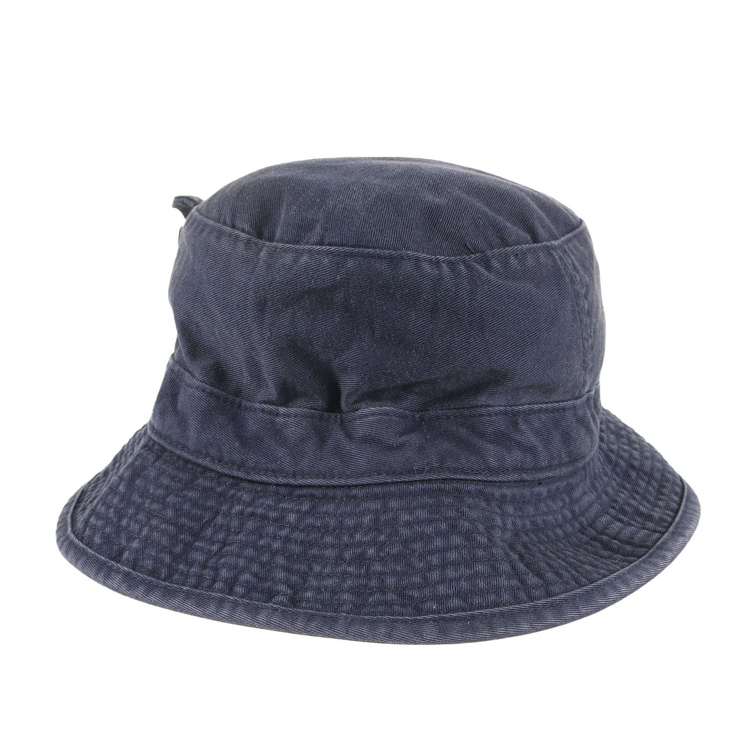 BANANA REPUBLIC バナナリ パブリック ハット ネイビー 紺 サイズ:M/L | 90s OLD ポケット付き バケットハット | 90年代 古着 | ブランド【メンズ】【中古】