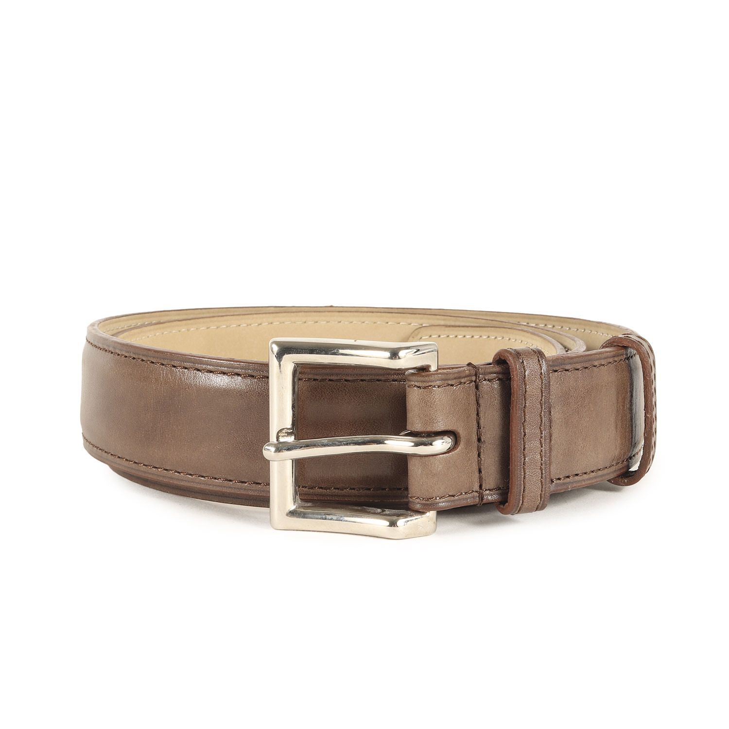 ✨美品✨PRADA ベルト シルバー金具 レザー 本革 メンズ 紳士 ビジネス ✨美品✨PRADA ベルト 本革 シルバー金具 純正革 メンズ 紳士 ビジネス