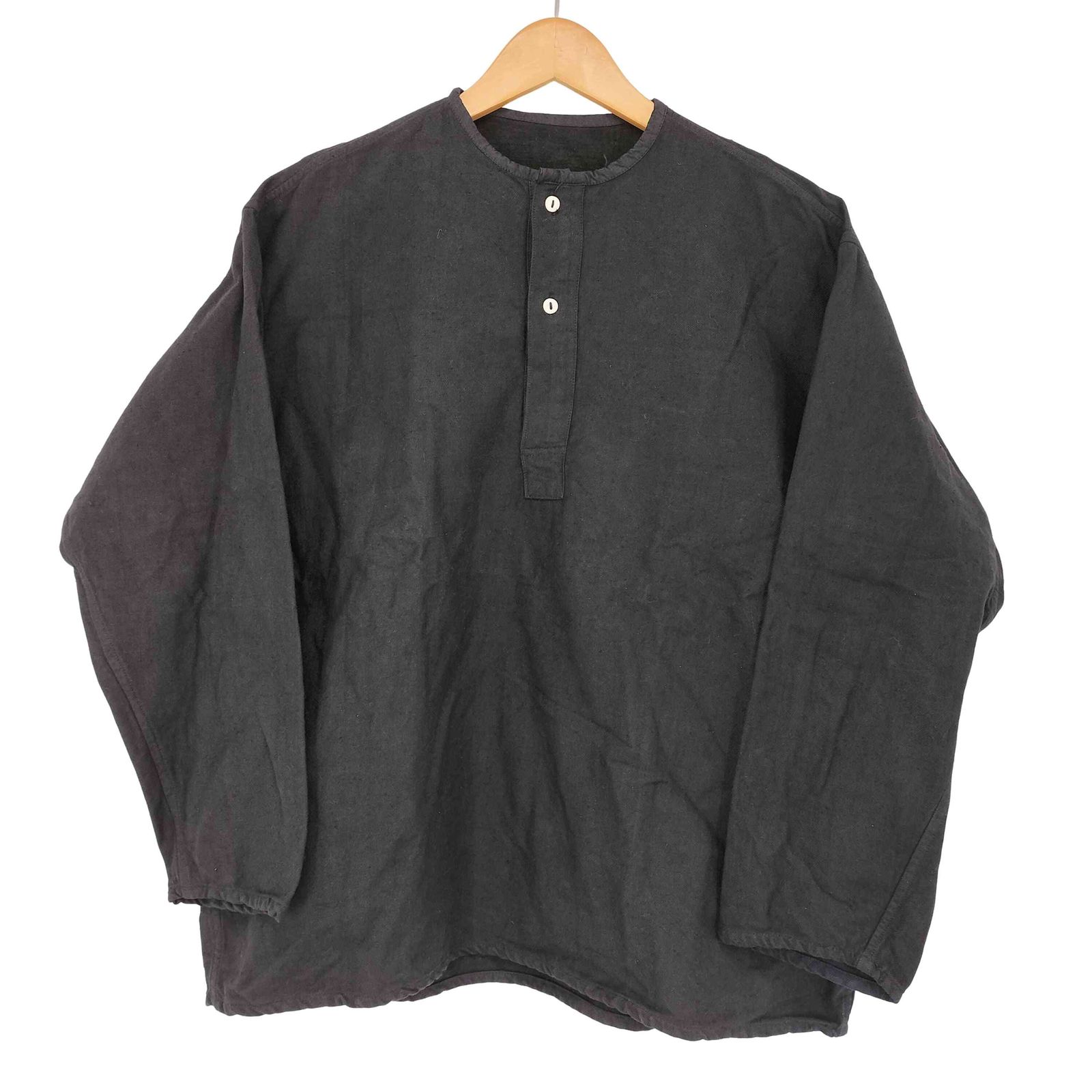 Euro military(ユーロミリタリー) ヘンリーネック 長袖 スリーピングシャツ メンズ 表記無 【中古】【ブランド古着バズストア】 ユーロミリタリー Euro military ヘンリーネック 長袖 スリーピング