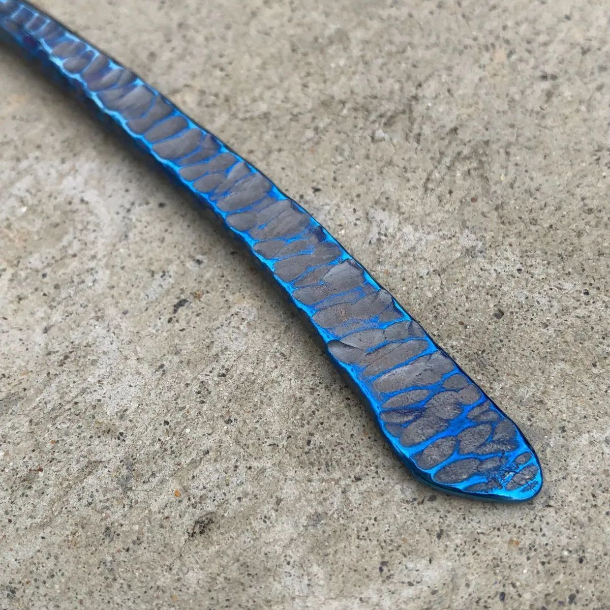 青い岩の簪 かんざし