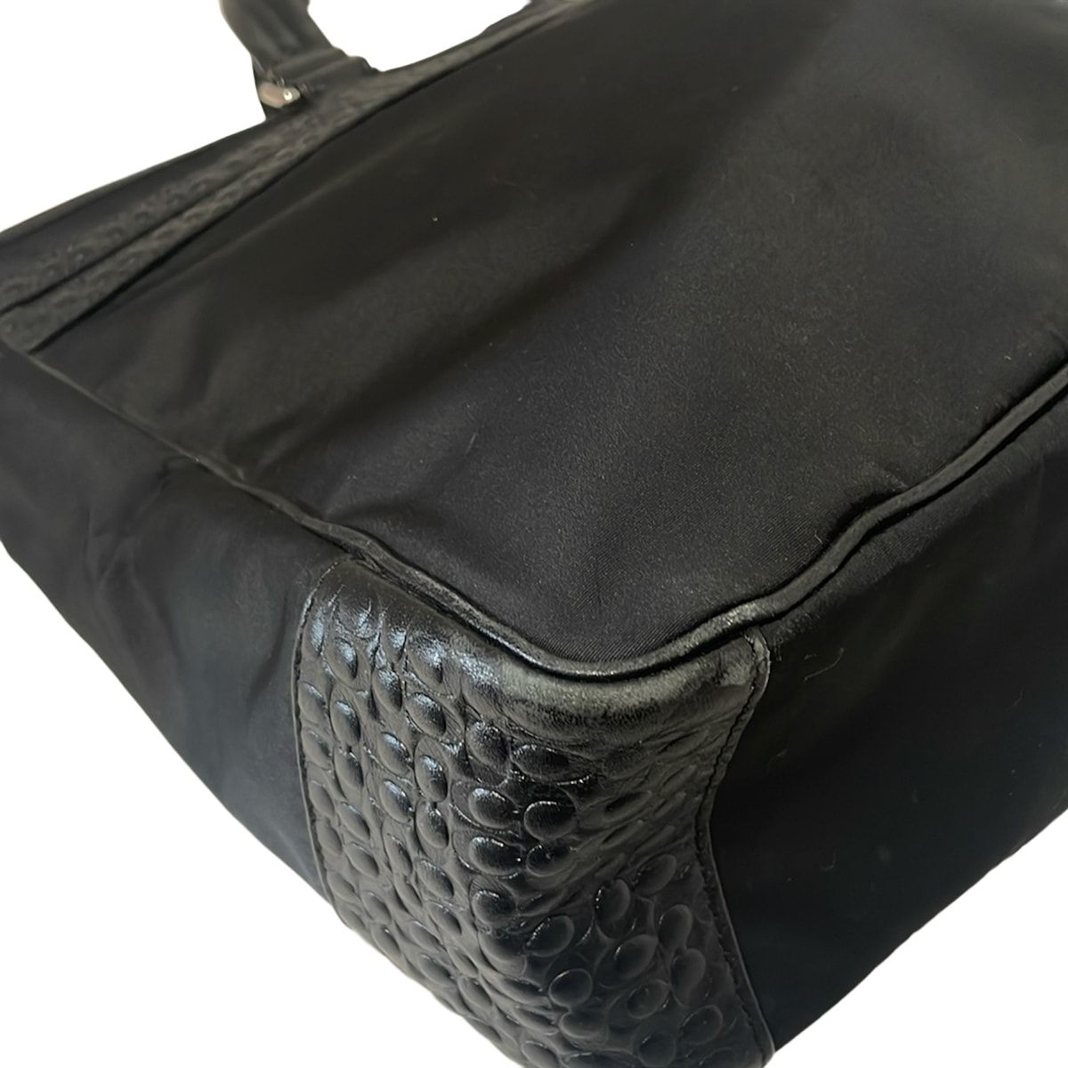 COACH(コーチ) ビジネスバッグ ミニシグネチャー柄 F70937 黒 レザー