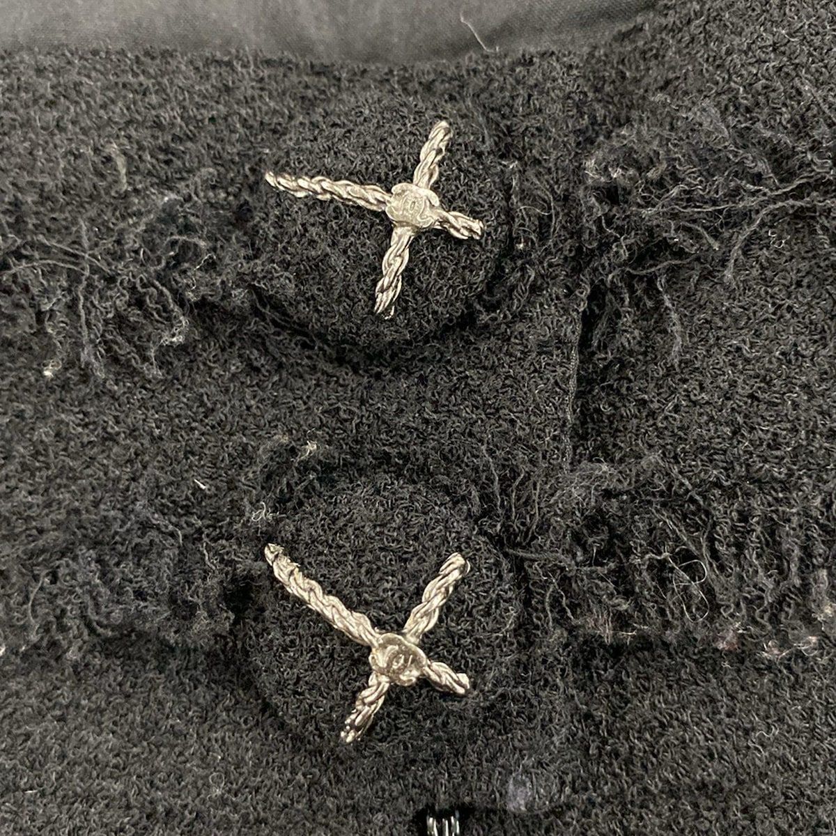 CHANEL シャネル スカート サイズ38 M レディース - P31951 黒 ひざ丈 ツイード GULLKHAN_COM