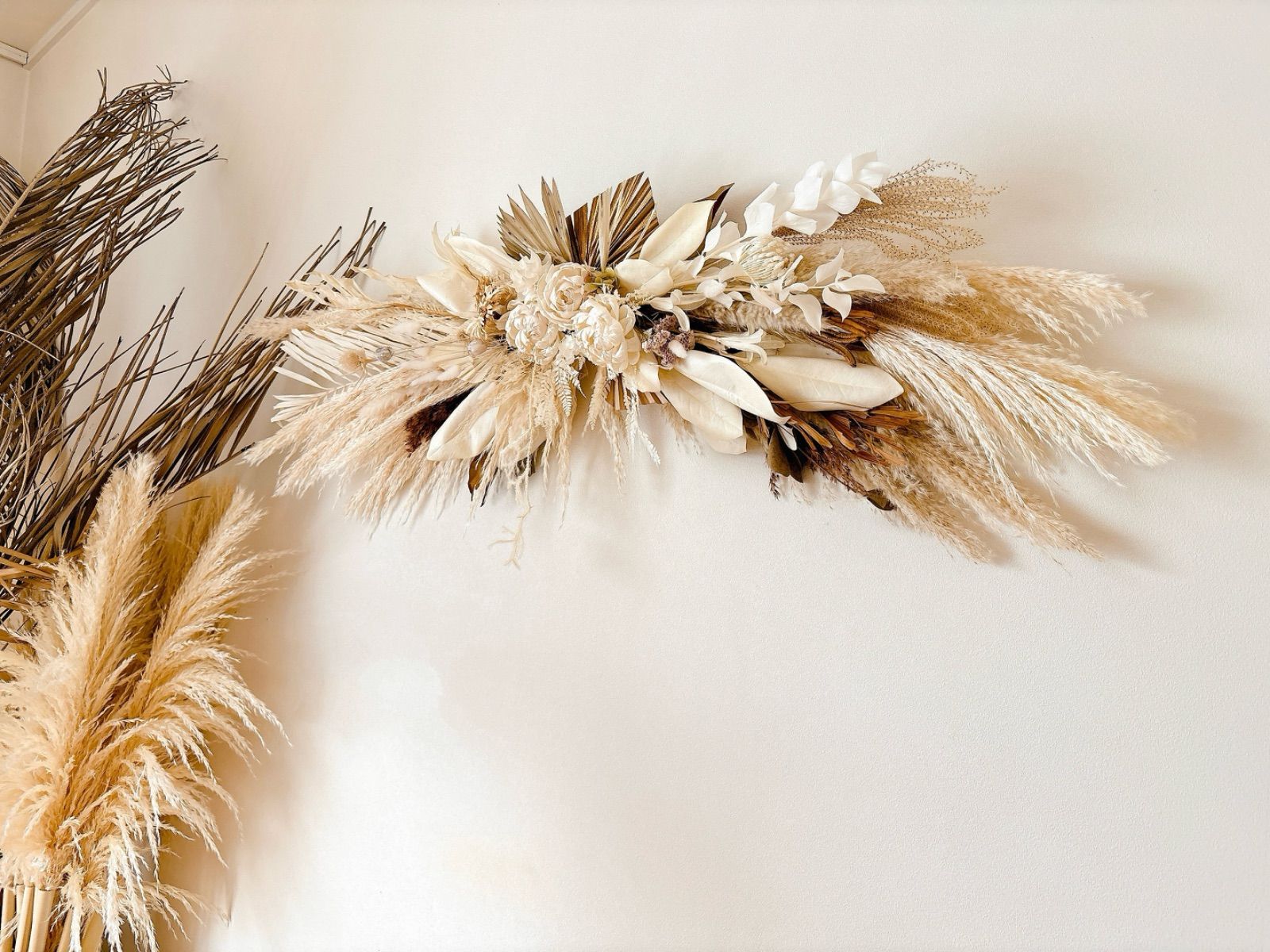 140㎝大型商品 wall decoration 壁掛け ドライフラワー スワッグ