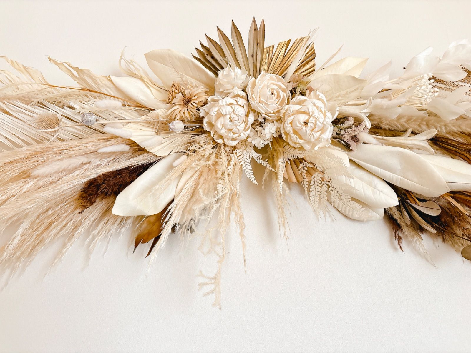 【新発売！】 140㎝大型商品 wall decoration 壁掛け ドライフラワー スワッグ 思い出