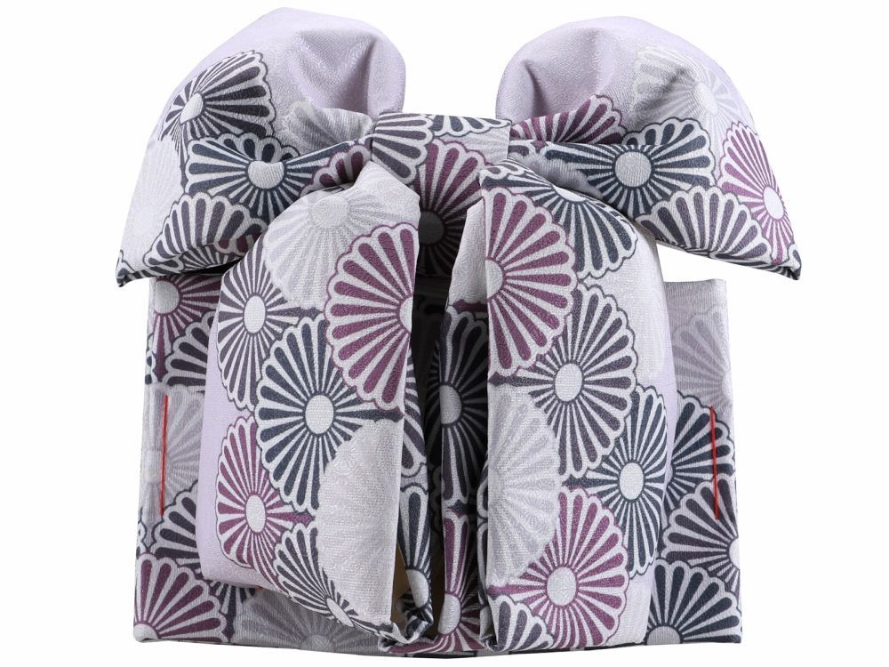 七五三 七歳用 結び帯 大寸 単品 薄紫 ラメ da-251-1