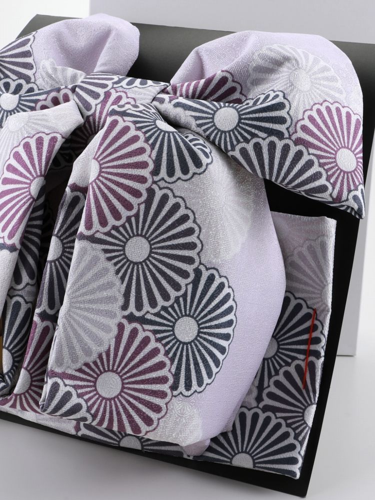 七五三 七歳用 結び帯 大寸 単品 薄紫 ラメ da-251-1