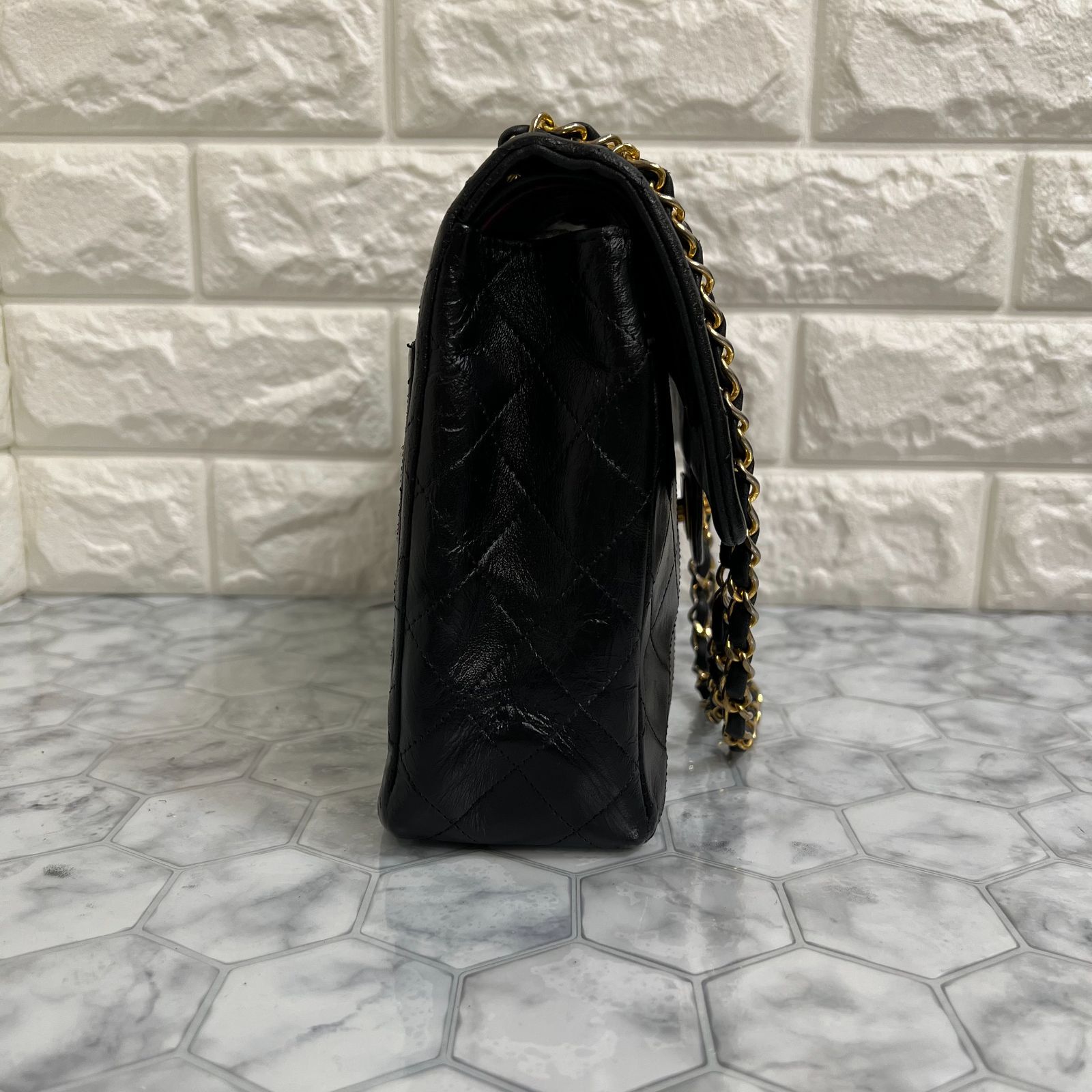 【超美品】 シャネル マトラッセ パリ限定 ダブルフラップダブルチェーン #93 美品】 シャネル マトラッセ 25 ダブルフラップ ダブルチェーン#81E