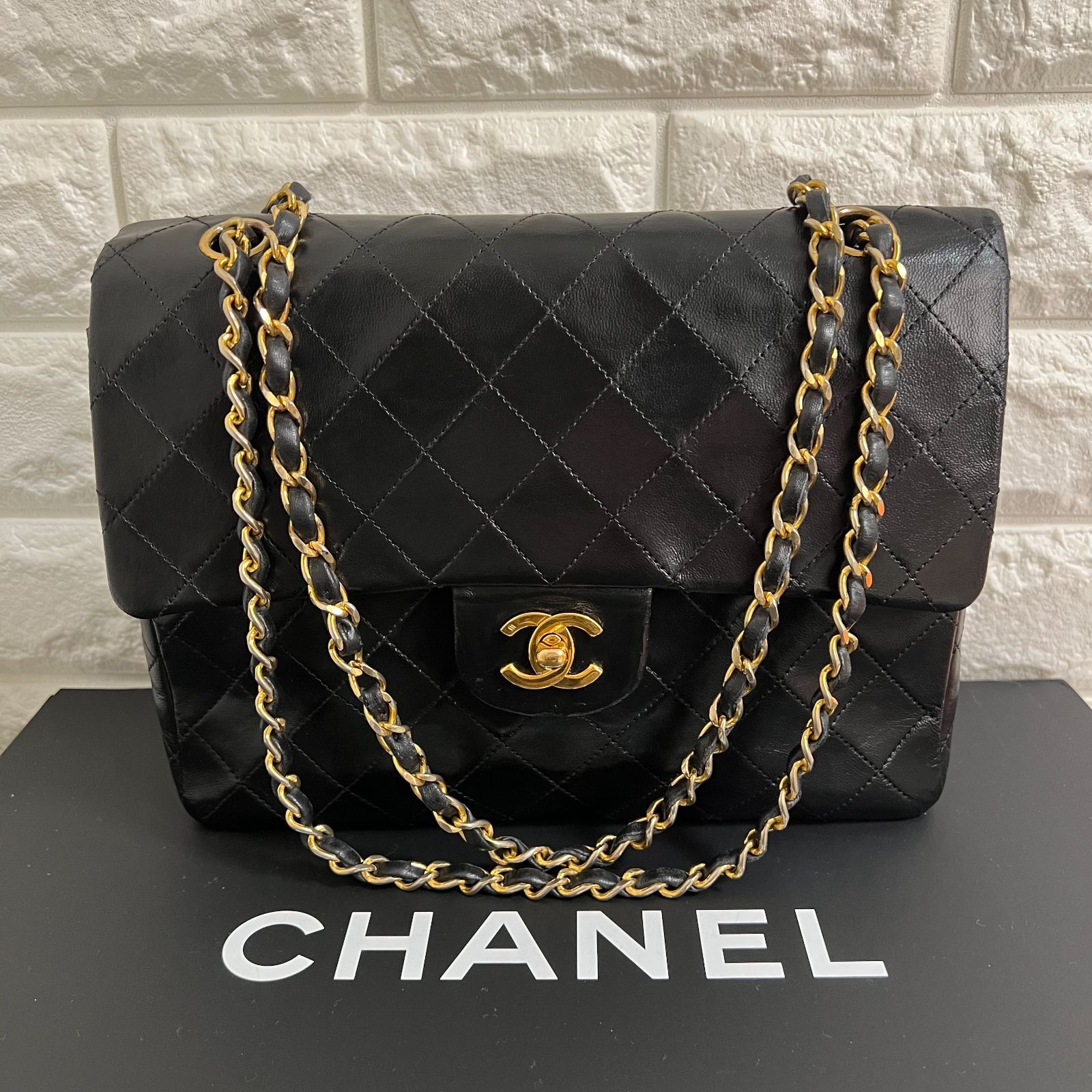 美品】 シャネル マトラッセ 25 ダブルフラップ ダブルチェーン#81E