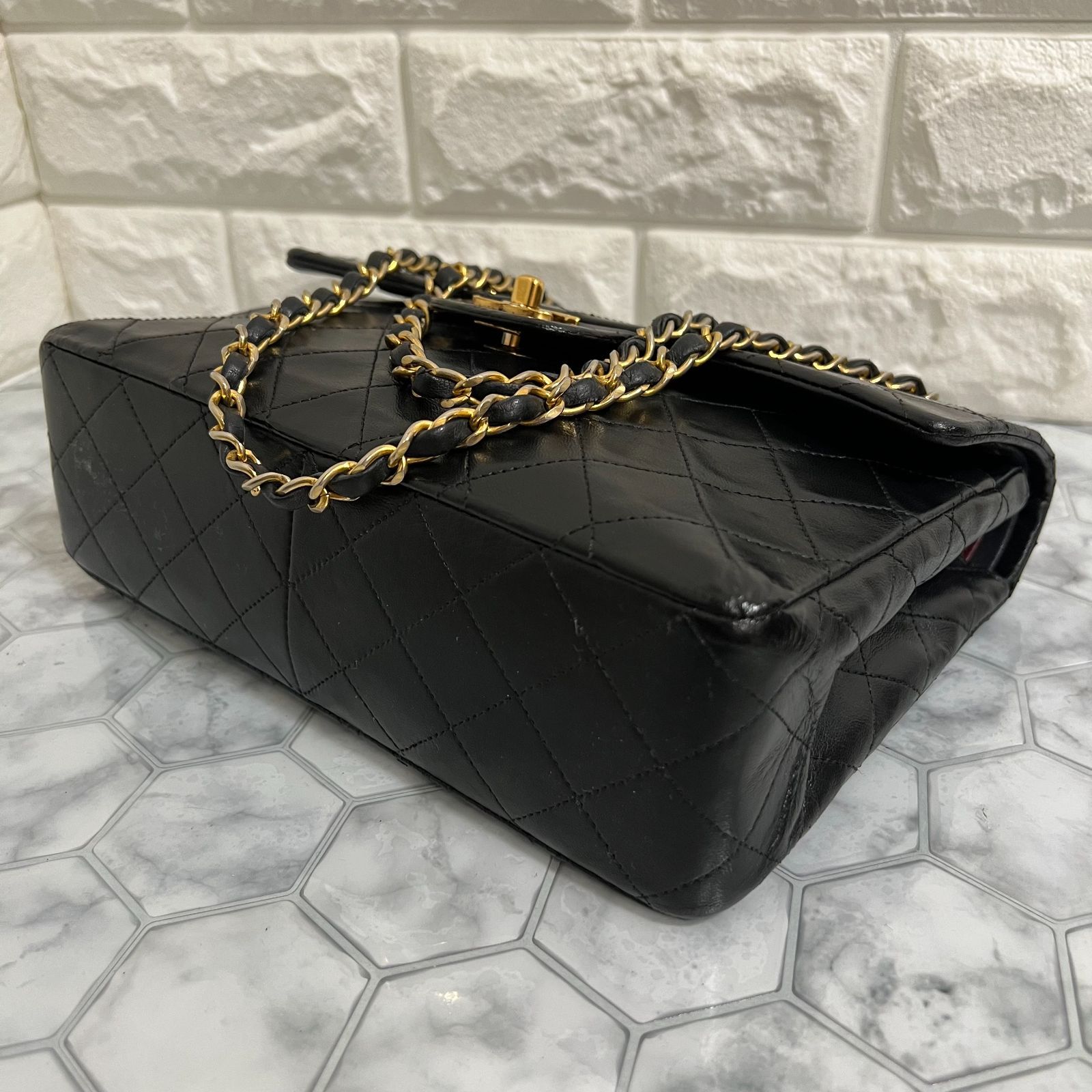 美品】 シャネル マトラッセ 25 ダブルフラップ ダブルチェーン#81E