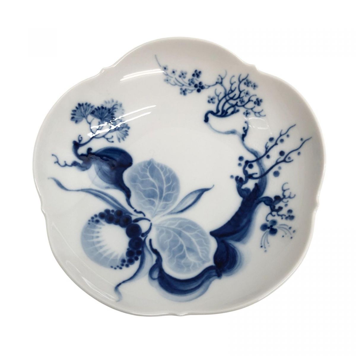 カップ ソーサー 2客 MEISSEN マイセン ブルーオーキッド 大