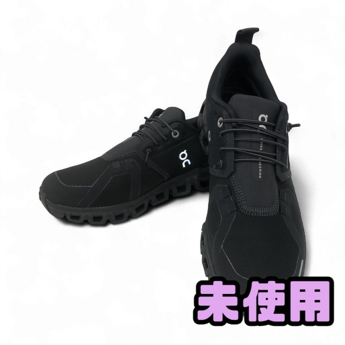 ランニングシューズ 24cm on オン クラウド6ウォータープルーフ ブラック 3WF-10051043 AYK881956相