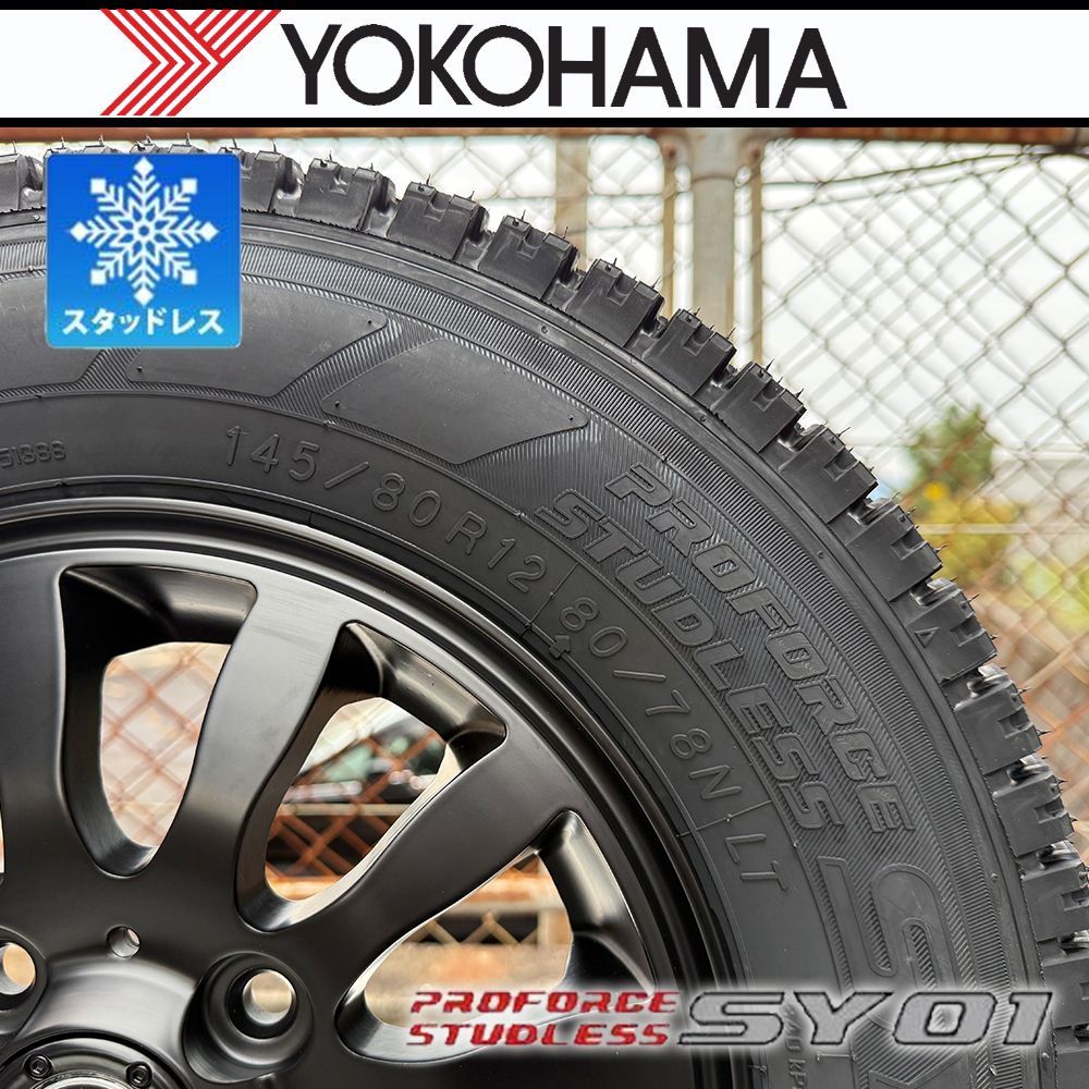  ハイゼット アトレー エヴリー キャリー エブリィ スタッドレス タイヤホイール SY 01 145 80 R 12 MUD Xii 4本セット 12インチ以下 タイヤ ホイールセット