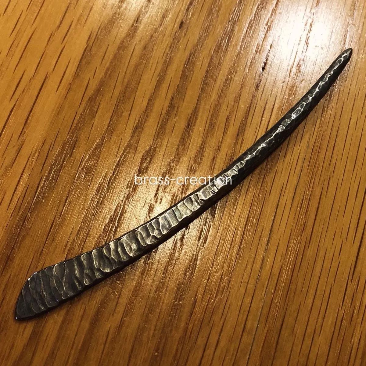 titanium hair sticks rock 銀岩の簪 かんざし ヘアスティック ショート