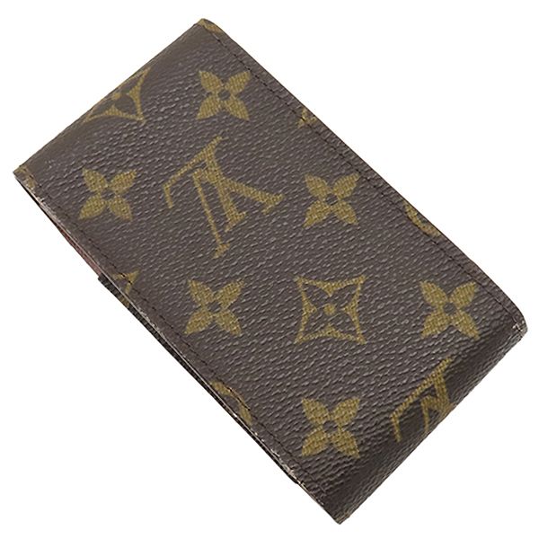 ルイヴィトン LOUIS VUITTON シガレットケース エテュイ シガレット モノグラムキャンバス モノグラム 茶 タバコ入れ M 63024 MI 1928