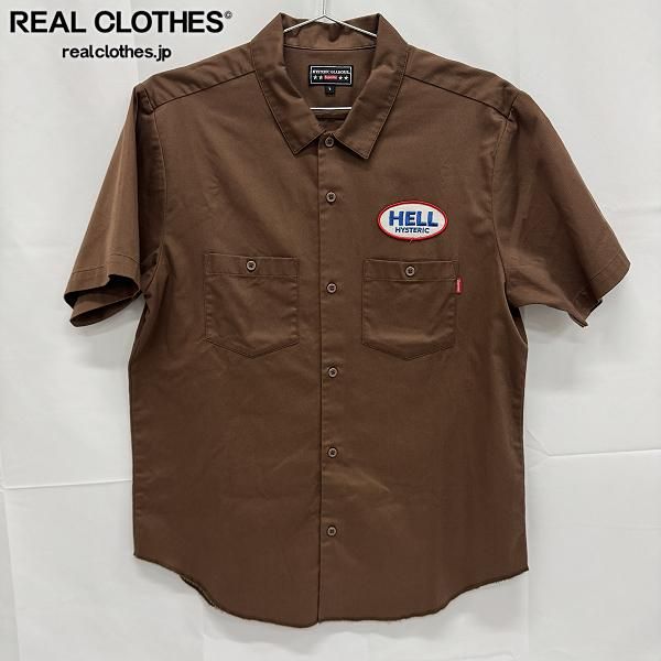 Supreme×HYSTERIC GLAMOUR シュプリーム×ヒステリックグラマー 17AW 半袖ワークシャツ L